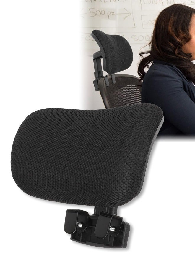 DUNISO كرسي كمبيوتر مع مسند رأس، ارتفاع وزاوية قابلة للتعديل، تركيب سهل، وسادة دعم رقبة مريحة لمقاعد المكتب ومقاعد الألعاب - Image 1